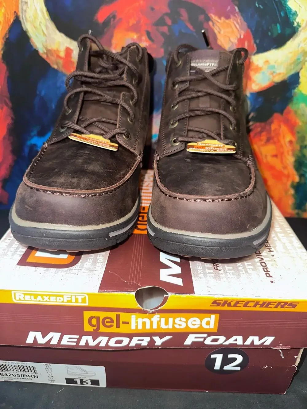 No.12 Skechers Men's Relaxed Fit Segment - Baillo Memory Foam Boots, Brown